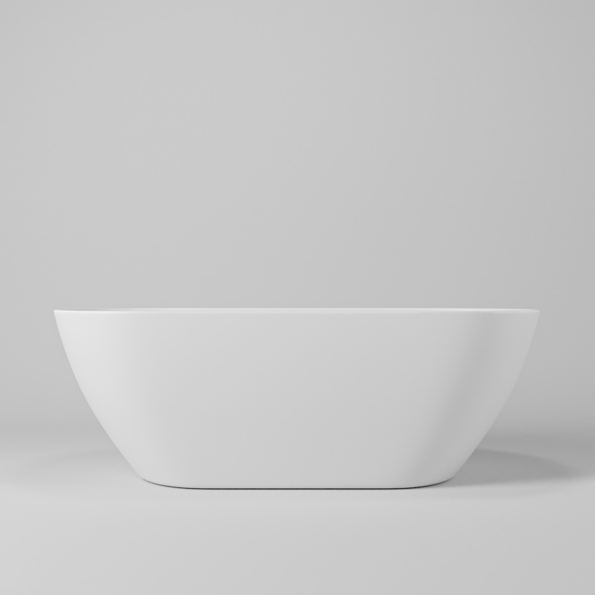 Baignoire îlot blanche mate 160x73 MOON