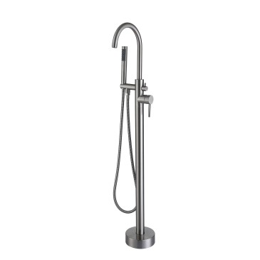 Miscelatore per vasca a pavimento satinata per vasca free standing Tiffany