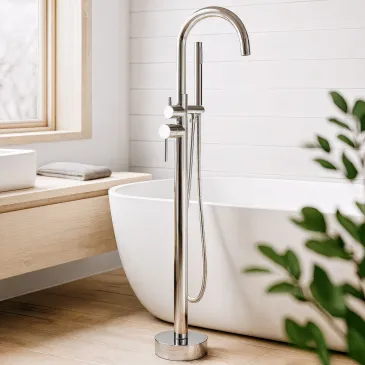 Miscelatore a pavimento per vasca free standing Tiffany