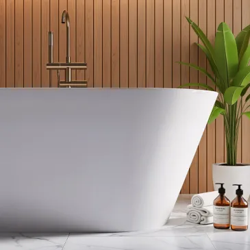 Vasca free standing Bianco lucido 160x75 RIVER