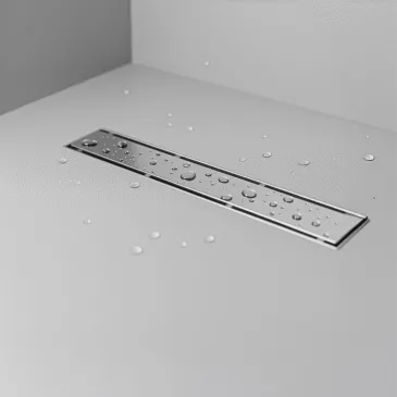 Canalina di scarico doccia a pavimento piastrellabile o inox
