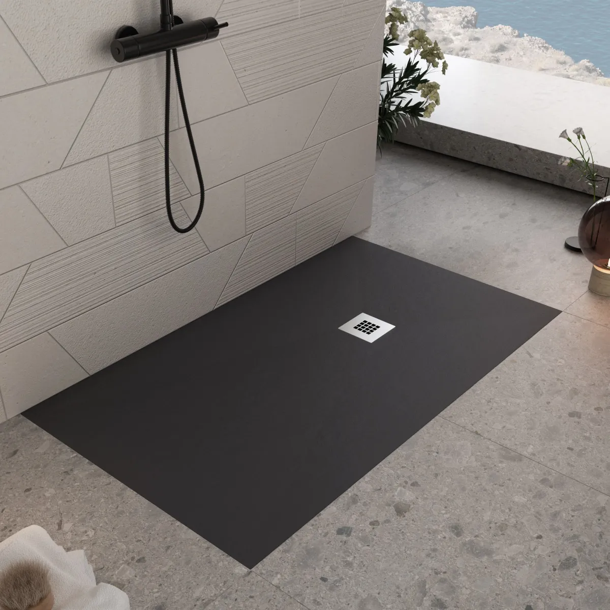 Piatto doccia 100x120 Nero in offerta