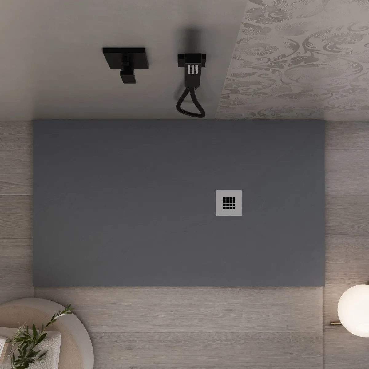 Piatto doccia 90X160  Grigio scuro in offerta