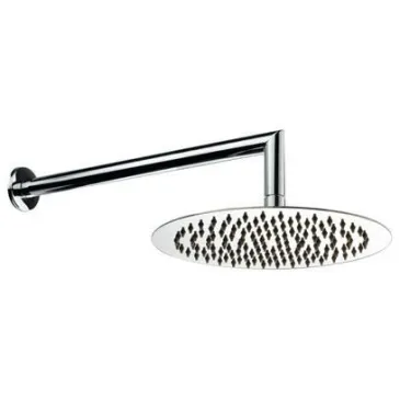 5-teiliges thermostatisches Duschset: Mischbatterie, Brausearm, 25-mm-Duschkopf, Handbrause