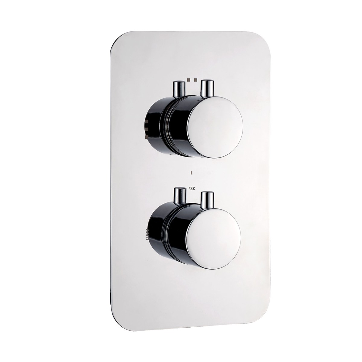 5-teiliges Thermostat-Duschset: Mischbatterie, Arm, 25-mm-Duschkopf, Handbrause