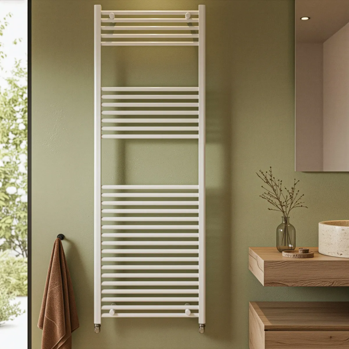 Sèche-serviettes blanc radiateur sèche-serviettes 800x600 entraxe 550 mm