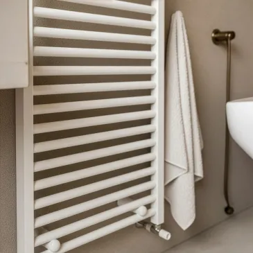 Radiateur Radiateur sèche-serviettes 100x500 blanc entraxe 450 mm