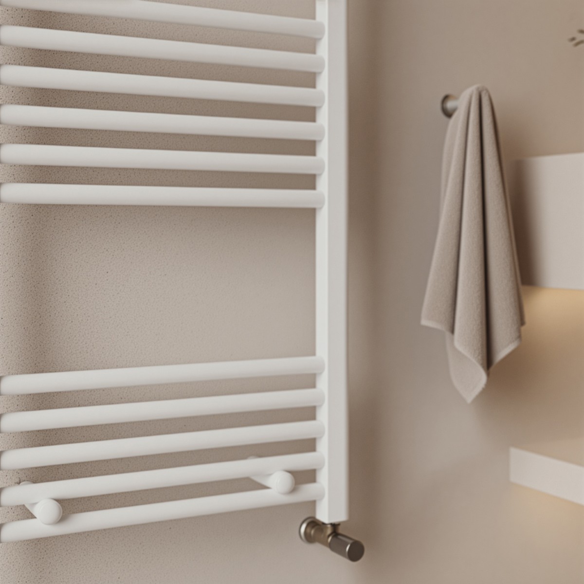 Radiatore Termoarredo scaldasalviette 100x500 bianco interasse 450 mm