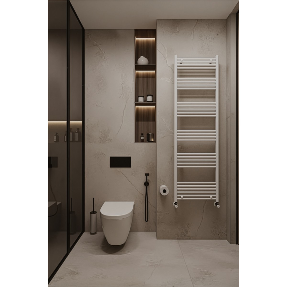 Radiatore Termoarredo scaldasalviette 800x600 bianco interasse 550 mm