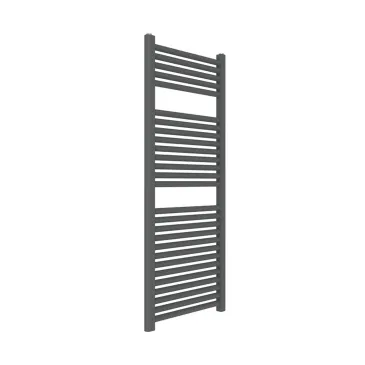 Scaldasalviette nero opaco interasse 45 altezza 120 larghezza 50