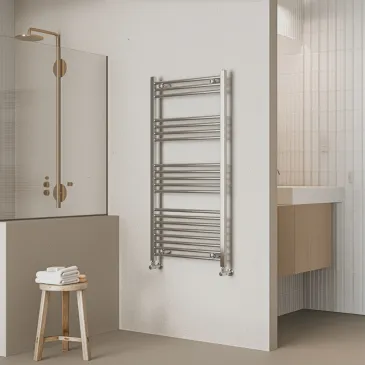 Radiateur Sèche serviettes 120x60 Chrome empattement 55 cm