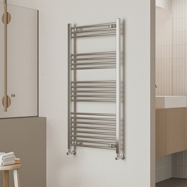 Scaldasalviette termoarredo 120x60 Cromato interasse 55 cm IDRAULICO