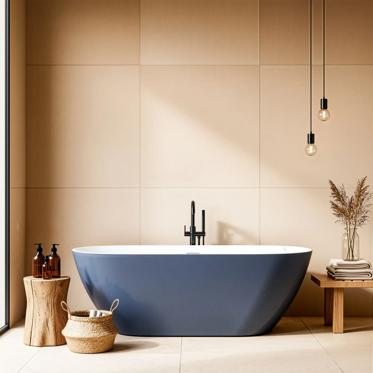 Vasca da bagno free standing Blu 160x73 BLUE MOON