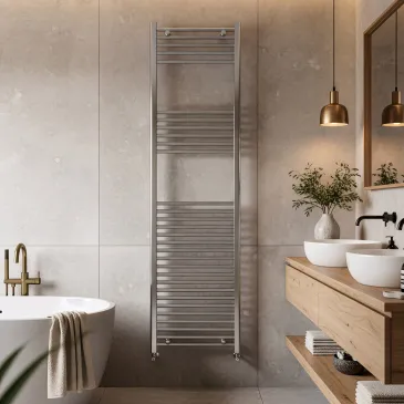 Radiateur Radiateur sèche-serviettes 100x500 blanc entraxe 450 mm