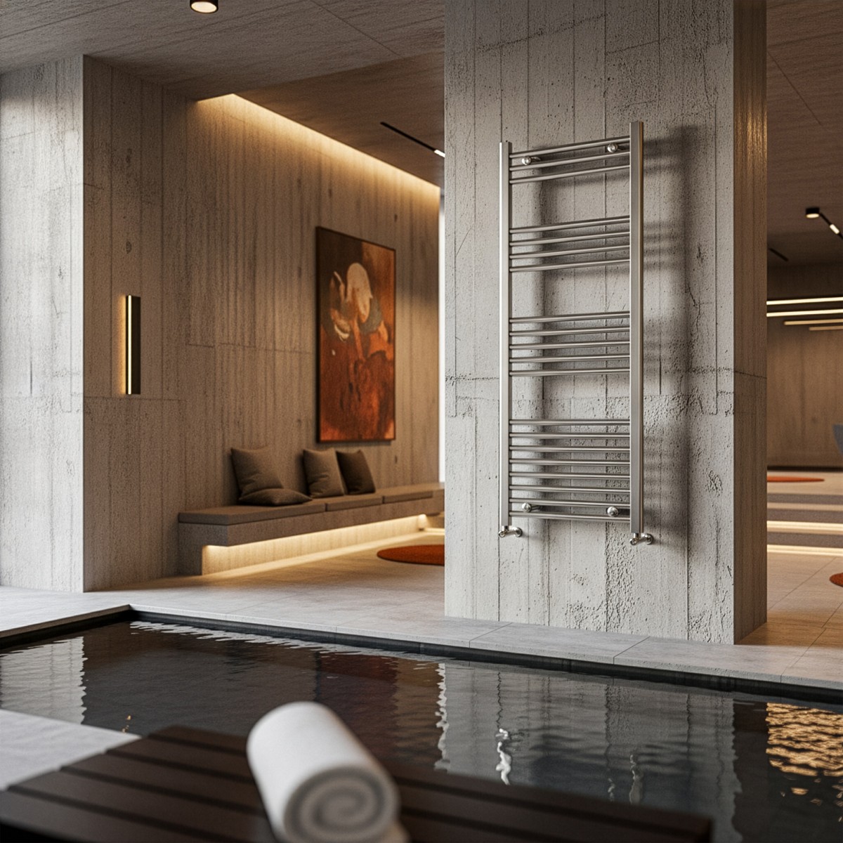 Termoarredo Scaldasalviette Bagno ad Acqua 1200x500...