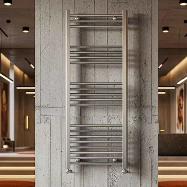 Radiateur Sèche serviettes 120x50 Chrome empattement 45 cm