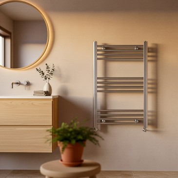 Termoarredo Scaldasalviette 800x500 Cromato interasse 450 mm - SARA