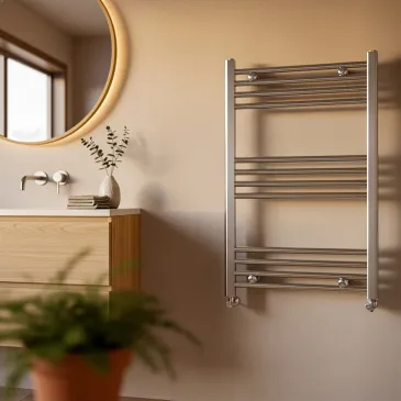 Radiateur sèche-serviettes radiateur 80x50 empattement chromé 45 cm