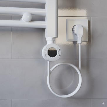 Termoarredo elettrico 770x500 mm potenza 400W Termostato elettronico