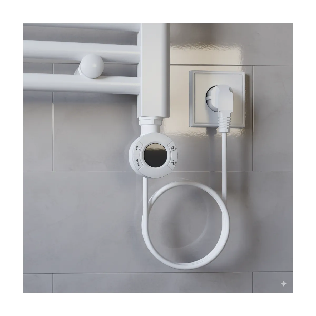 Termoarredo elettrico 770x500 mm potenza 400W Termostato elettronico