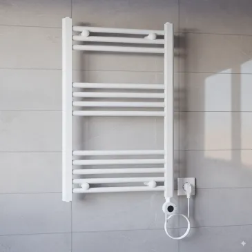 Radiateur électrique 770 x 500 mm, puissance 400 W, thermostat électronique