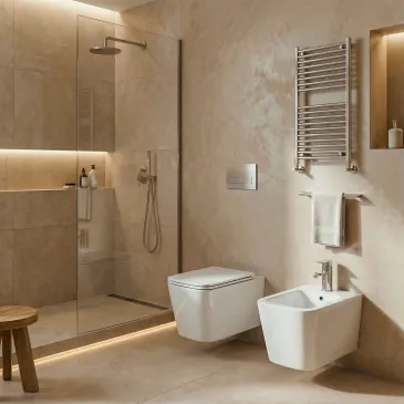 Toilettes et bidet...