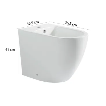 Sanitari filo muro wc e bidet rimless Nemesi