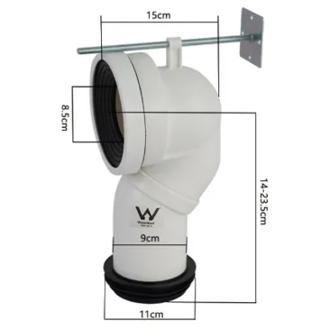 Courbe technique pour les toilettes Nemesi Traslato 20 ou 25