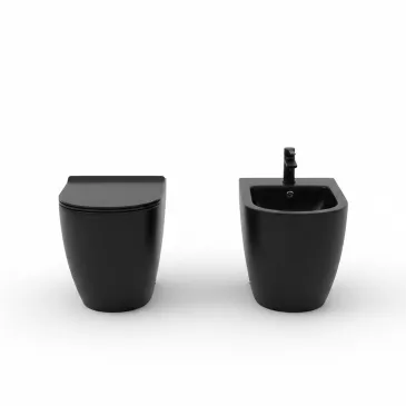 Sanitari neri filo muro rimless