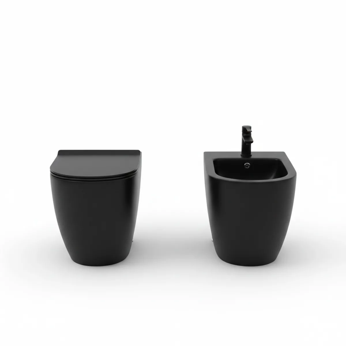 Sanitari neri filo muro rimless