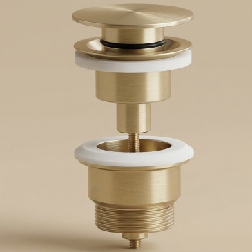 Piletta di scarico clic clac oro universale lavabo