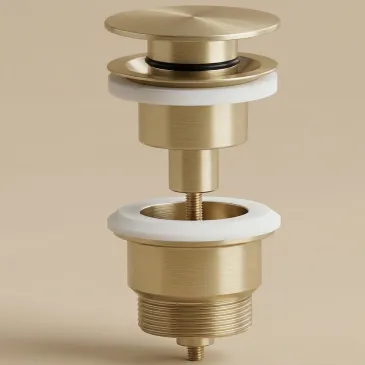 Piletta di scarico clic clac oro universale lavabo