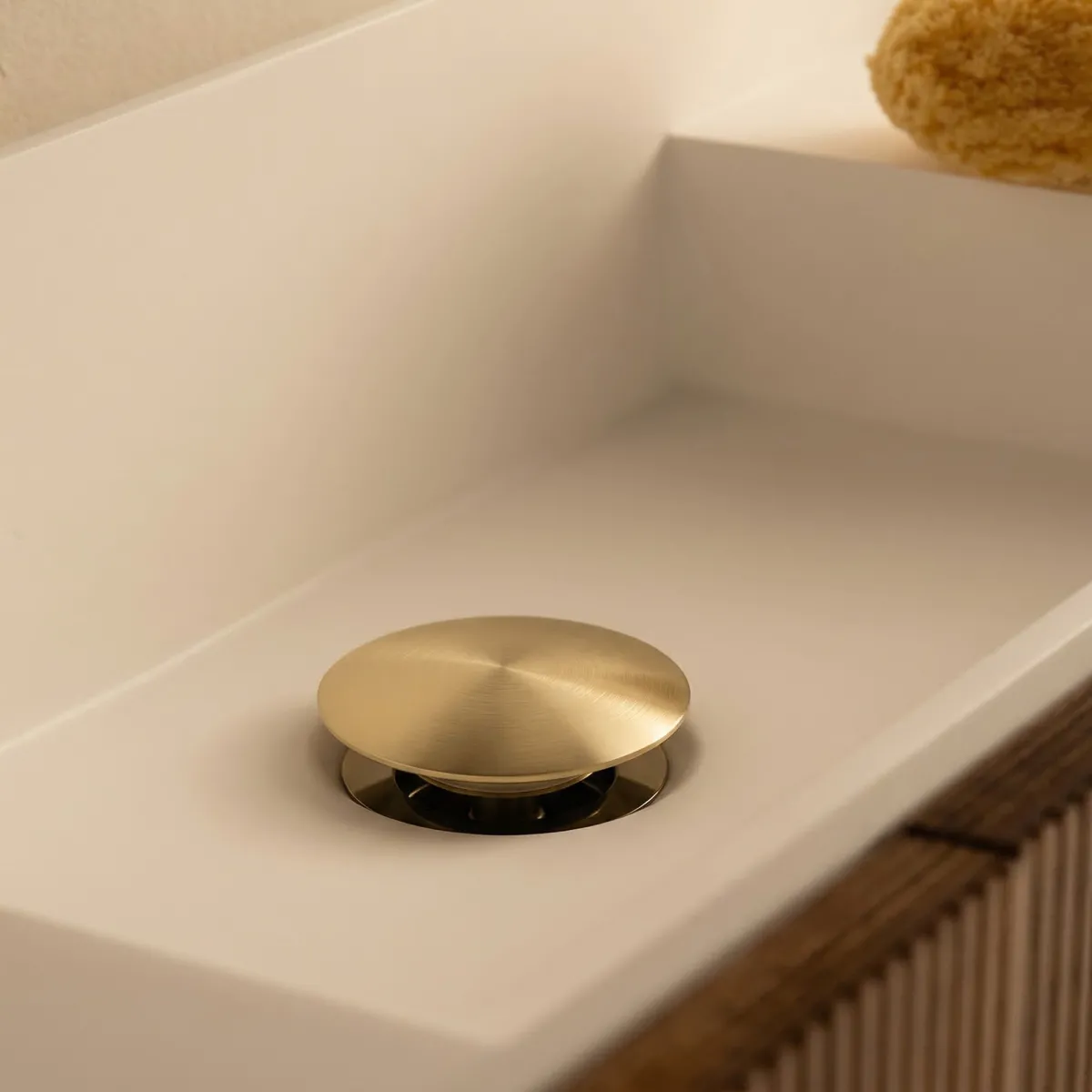 Piletta di scarico clic clac oro universale lavabo