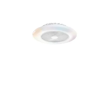 PLAFONIERA LED VENTILATORE PONENTE PRO 40W 5500LM CCT RGBW DIMM CON TELECOMANDO RF 15X54,5CM