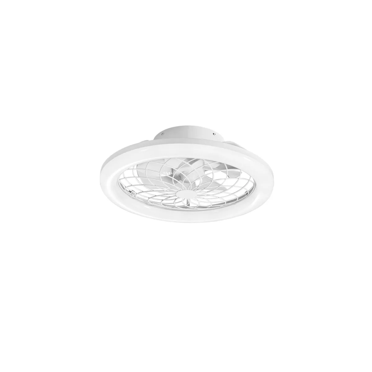 PLAFONIERA LED VENTILATORE ETESIA BIANCO 40W 5500LM CCT CON TELECOMANDO RF 49X17CM