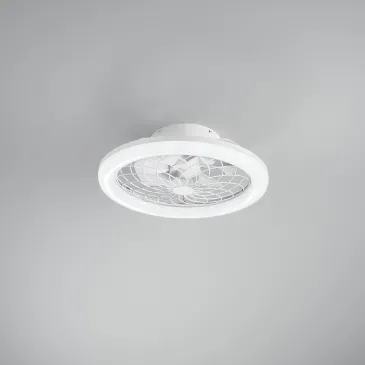 PLAFONIERA LED VENTILATORE ETESIA BIANCO 40W 5500LM CCT CON TELECOMANDO RF 49X17CM