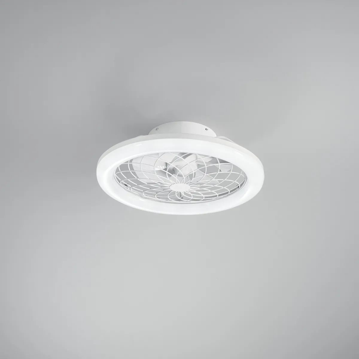 PLAFONIERA LED VENTILATORE ETESIA BIANCO 40W 5500LM CCT CON TELECOMANDO RF 49X17CM