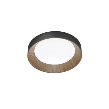 PLAFONIERA LED ARKA NERA/LEGNO 23W 3300LM CCT 3000-4000-6500K 40X40X8,5CM