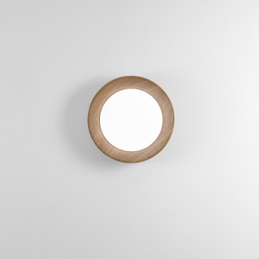 PLAFONIERA LED ARKA NERA/LEGNO 23W 3300LM CCT 3000-4000-6500K 40X40X8,5CM