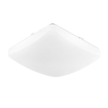 PLAFONIERA LED MOON QUADRATA BIANCA 24W 3240LM CCT 3000/4000/6500K IP44 36X7,5X36CM