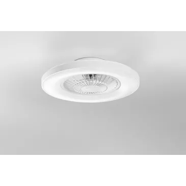 PLAFONIERA LED VENTILATORE GARBIN BIANCO 40W 5500LM CCT DIMM. CON TELECOMANDO RF INCLUSO E SPEAKER BLUETOOTH 15X54,5CM