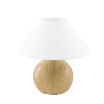 LUMETTO PINO LEGNO CHIARO/BIANCO 1XE14 23X23CM