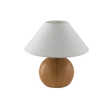 LUMETTO PINO LEGNO CHIARO/BIANCO 1XE14 23X23CM