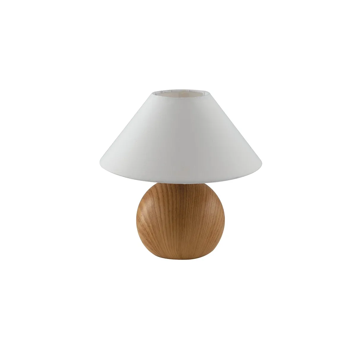 LUMETTO PINO LEGNO CHIARO/BIANCO 1XE14 23X23CM