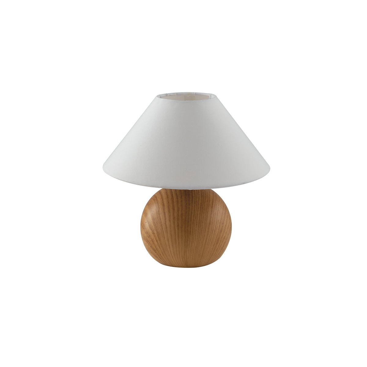 LUMETTO PINO LEGNO CHIARO/BIANCO 1XE14 23X23CM