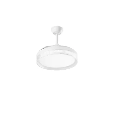 PLAFONIERA LED VENTILATORE ALBATROS PALE RETRATTILI BIANCO 36W 4668LM CCT 106,6X50CM