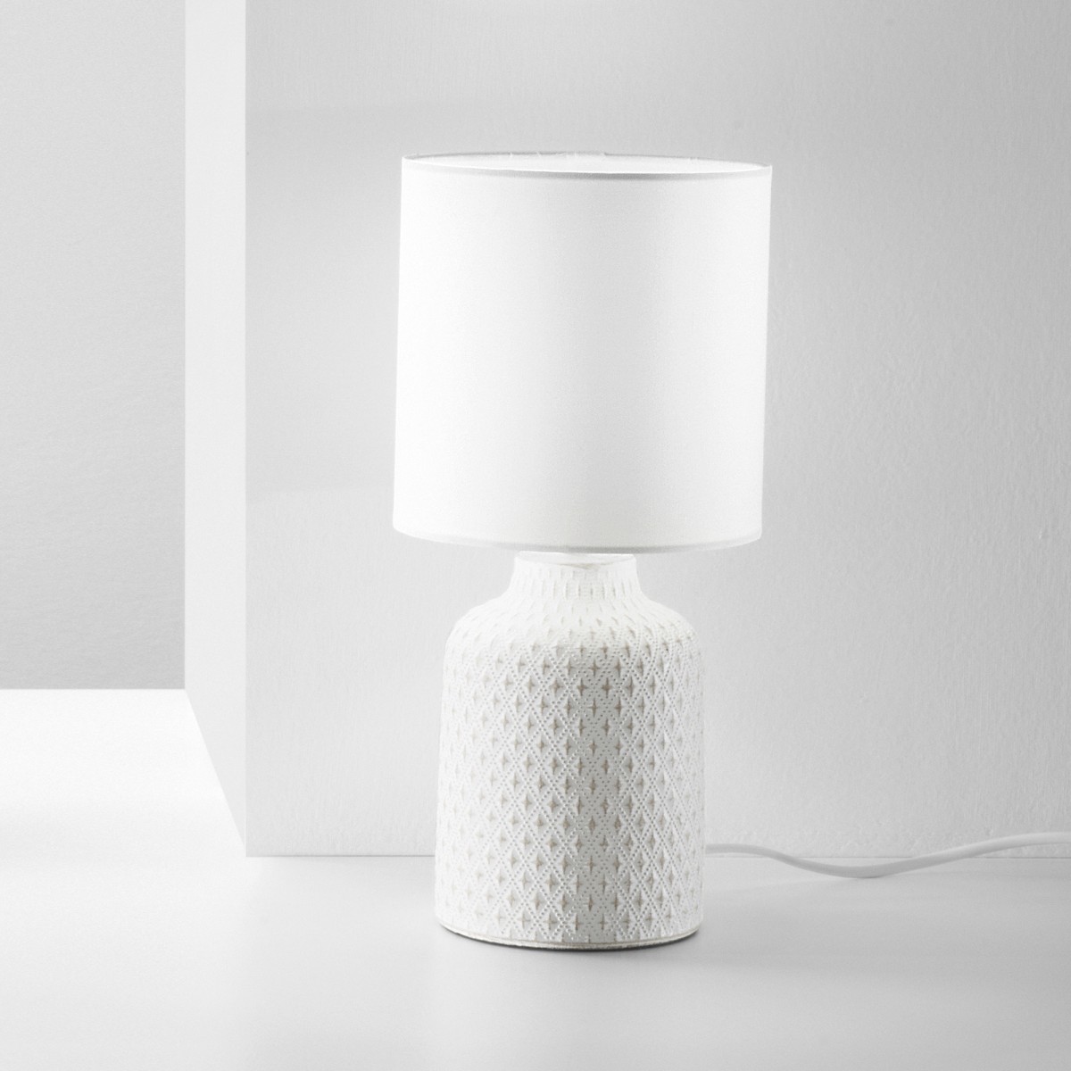 LUMETTO RAVELLO BIANCO 1XE14 15X32CM