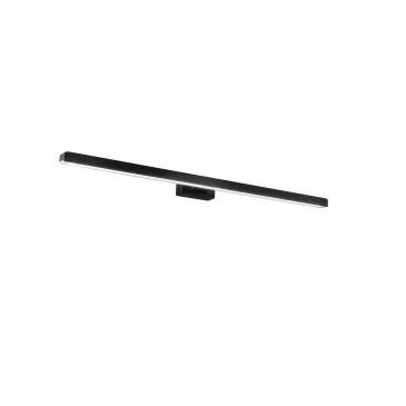 APPLIQUE LED LANCER NERO FISSAGGIO PARETE/SPECCHIO 13W 1000LM 4000K IP54 75x9x4CM