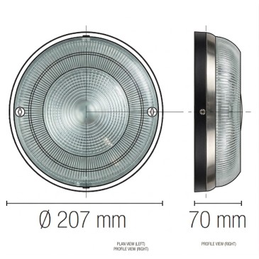 Scheda Tecnica plafoniera in vetro