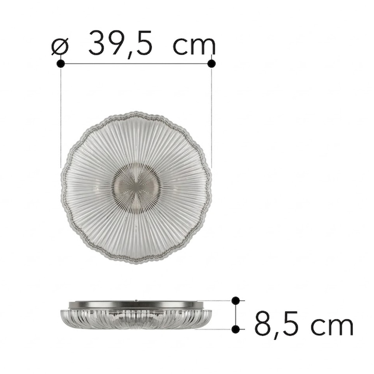 24-W-LED-Deckenleuchte, weiß, Sterneneffekt, wählbare...